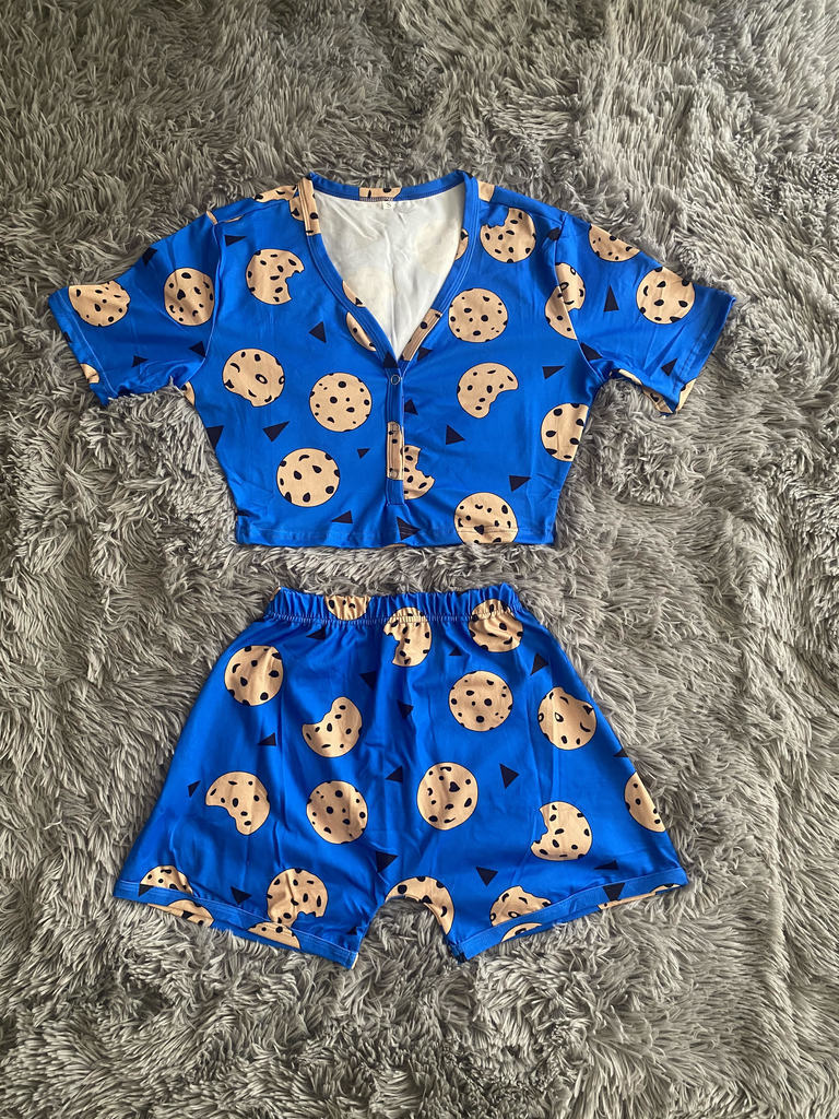 Blue Cookie Two Piece Set