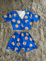 Blue Cookie Two Piece Set